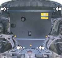 Защита картера "Шериф" Toyota Prius 2003-2009 NHW20
