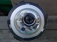 Фары (оптика) Mercedes W463 1992-2006 линза (хром)