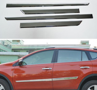 Хром молдинги дверей Toyota RAV4 (без надписи)