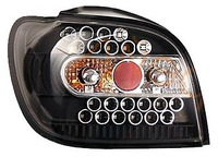 Стопы диодные Toyota Vitz / Yaris 1999-2005 (черные) "LH GROUP"