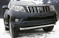 Защита переднего бампера (дуга) Toyota Land Cruiser Prado 150 (одинарная)