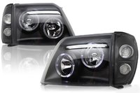 Оптика (фары) Toyota Land Cruiser Prado 90 / 95 (черные)