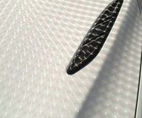 Пленка 3D кошачий глаз (Cat Eye Sticker) черная + белая