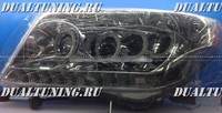 Фары тюнинг оптика Toyota Land Cruiser 200 линза диодные светлые