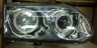 Фары тюнинг линза Mitsubishi Delica/Space Gear 1998-2006 хром