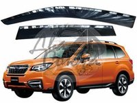 Ветровики - дефлекторы окон Subaru Forester SJ# 12- с молдингом (TXR Тайвань)