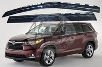 Ветровики - дефлекторы окон Toyota Highlander U5# 2014+ с молдингом (TXR Тайвань)