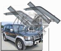  Ветровики - дефлекторы окон Mitsubishi Pajero V3#/V2#/V4# 1991-1998 с молдингами