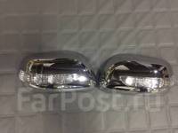Хром накладки на зеркала Toyota Vitz 2005-2007 (с поворотником)