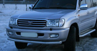 Защита переднего бампера (дуга) Toyota Land Cruiser 100 (одинарная)