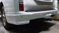 Клыки "JAOS" задние (накладки на задний бампер) Lexus GX 460 2010-2013 