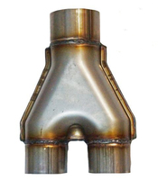 Переходник выхлопной системы - Y-pipe (63мм х2 - 76мм)