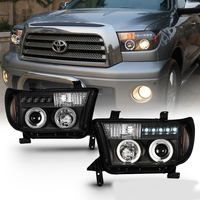 Фары тюнинг Toyota Tundra 2007-2013 (черные)