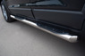 Пороги труба с накладками Chevrolet Captiva 2012 (d76)