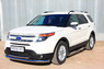 Защита переднего бампера - дуга овал Ford Explorer 2012 (d76-75*42)