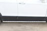 Пороги труба овал с проступью Chevrolet Captiva 2013- (75*42)
