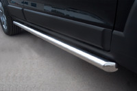 Пороги труба на Chevrolet Captiva 2012 (d63)