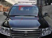 Хром молдинг под лобовое стекло Toyota Land Cruiser 200 