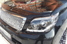 Фары (оптика) диодные Toyota Land Cruiser Prado 150 2014 + линза + ангельские глазки (черные) Тайвань
