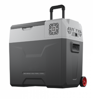 Холодильник Alpicool с ручкой, фрион автомобильный CX 50л 12v/24v/220v