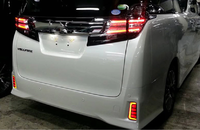 Фонари катафоты LED в задний бампер Alphard / Vellfire 30 (3 режима) 