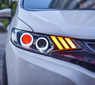 Фары тюнинг Honda Fit 2013+ "Red Eye"