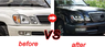 Фары тюнинг диодные для Lexus LX470 (комплект)