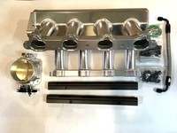 Впускной коллектор фрезерованный Toyota 1UZ c дросселем 90мм и топливной рейкой
