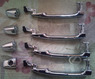Ручки на двери хром с подсветкой Toyota Harrier 30 / Lexus GX 470 / Toyota Prado 120 / Toyota Surf 215 (с кнопкой)