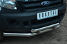 Защита переднего бампера - дуга (с декор. элем.) Ford Ranger 2012 (d76/63)
