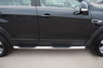 Пороги труба с накладками Chevrolet Captiva 2012 (d76) #2