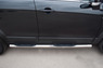 Пороги труба с накладками Chevrolet Captiva 2012 (d76) #3
