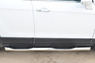 Пороги труба с накладкой Chevrolet Captiva 2013- (d76)