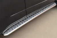 Пороги труба с листом Chevrolet Trailblazer 2013 (d42) 