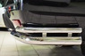 Защита заднего бампера Cadillac Escalade 2007- d76-d42 (уголки)