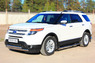 Защита переднего бампера - дуга овал Ford Explorer 2012 (d75*42/75*42)
