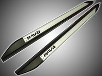 Подножки (пороги) на Toyota Rav4 30 2006-2012 / Vanguard