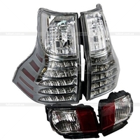 Стопы диодные + катафоты Toyota Land Cruiser Prado 150 09-15 (Дизайн Lexus GX460)