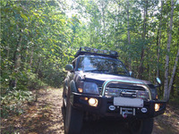 Силовой бампер Powerful для Toyota LAND Cruiser Prado 90/95