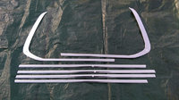 Молдинги окон Toyota Land Cruiser 200 стиль LX570 12-15г (6 элементов, широкие, хром, нержавейка)