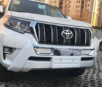 Накладка на передний бампер (дуга/защита) Toyota Land Cruiser Prado 150 2018, 2019