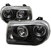 Фары (оптика) Chrysler 300C 2004-2011 (черные)