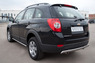 Пороги труба 75х42 овал с проступью Chevrolet Captiva 2012 