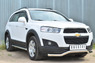 Защита переднего бампера (волна) Chevrolet Captiva 2013- (d63)