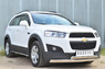 Защита переднего бампера (дуга) Chevrolet Captiva 2013- (75*42/75*42)