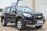 Пороги труба с накладкой Chevrolet Trailblazer 2013 (d76)