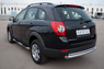 Пороги труба с накладками Chevrolet Captiva 2012 (d76)