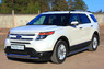 Пороги труба с листом Ford Explorer 2012 (d42)