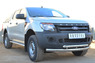 Защита переднего бампера - дуга Ford Ranger 2012 (d76/63)
