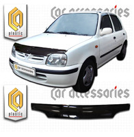 Дефлектор капота - мухобойка Nissan March 1999